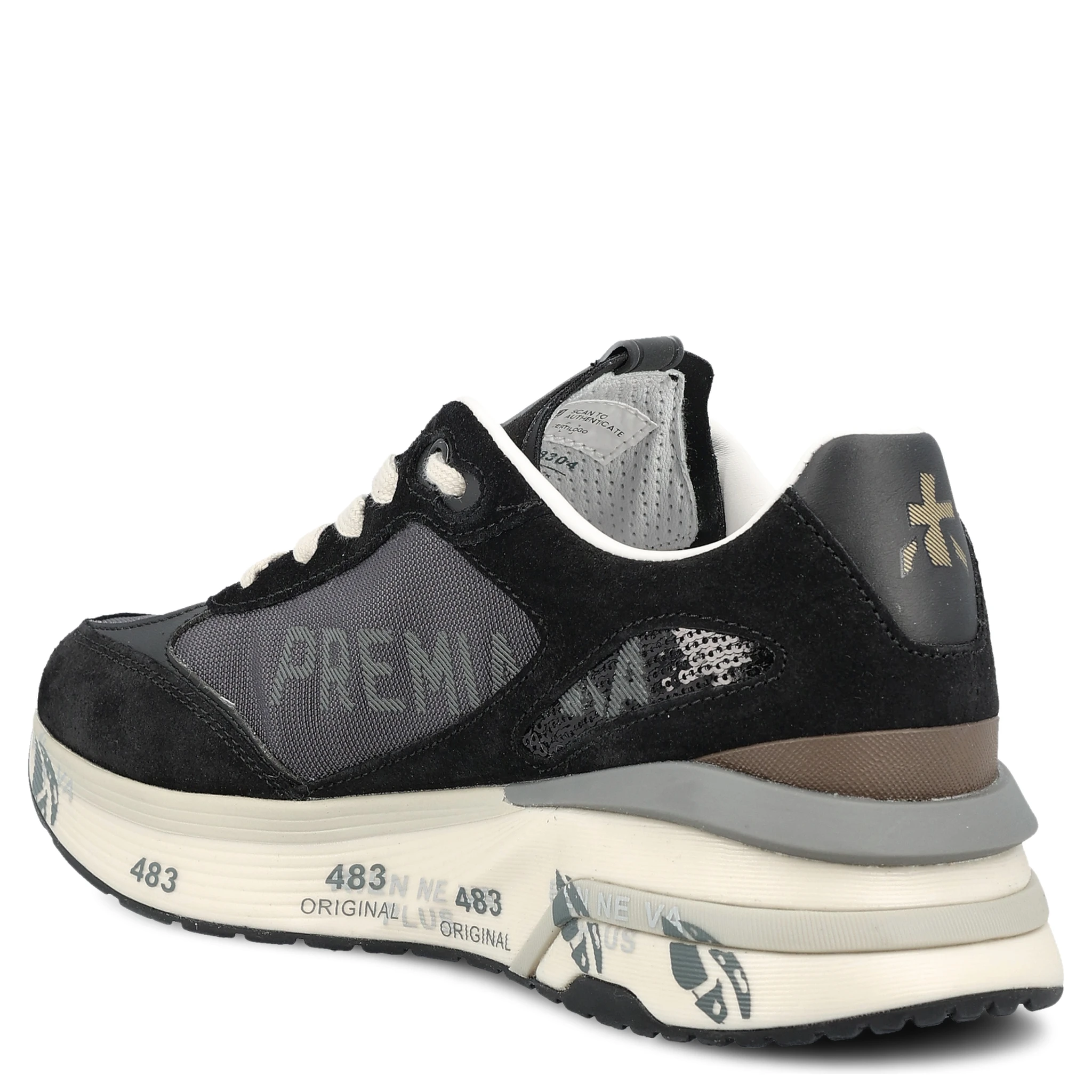 حذاء رياضي بريميتا أسود