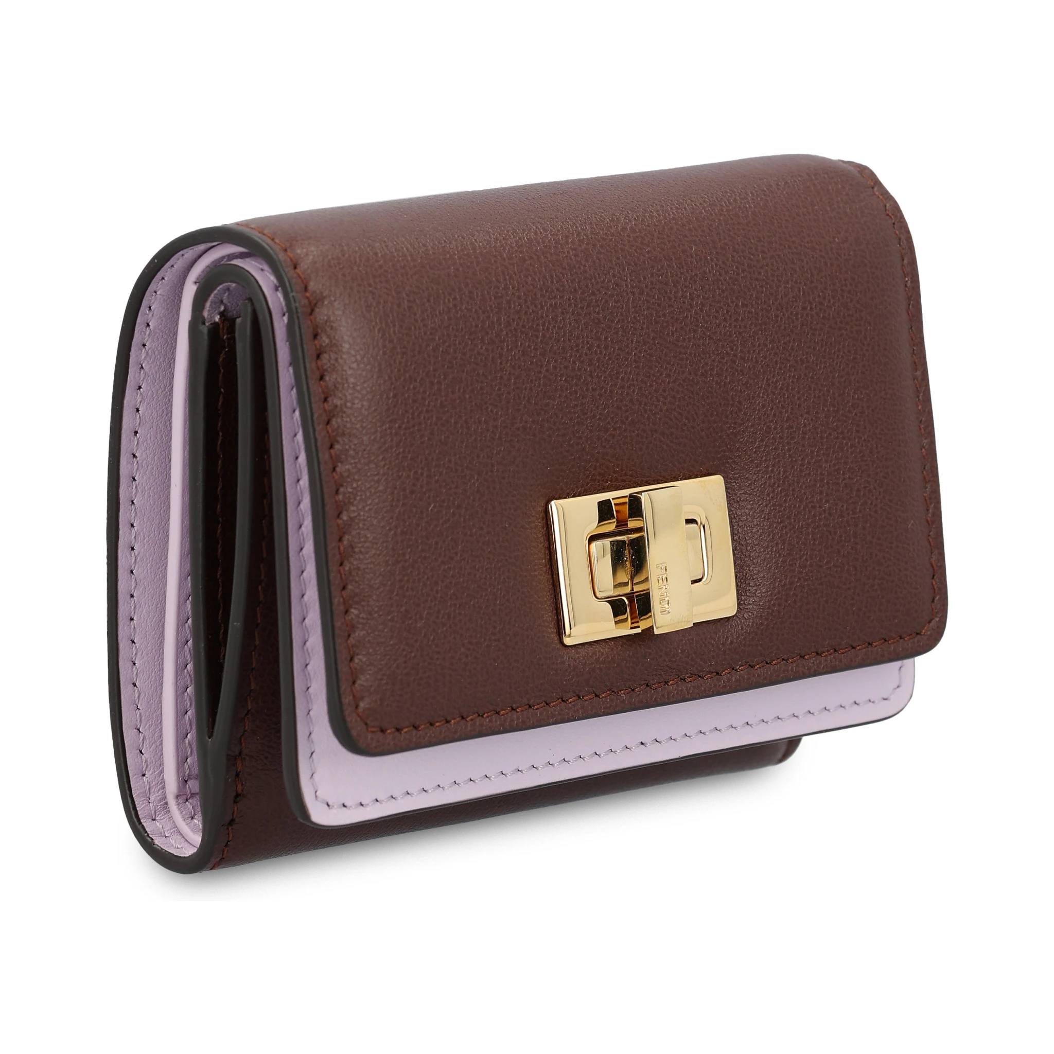 محفظة فندي بنية اللون