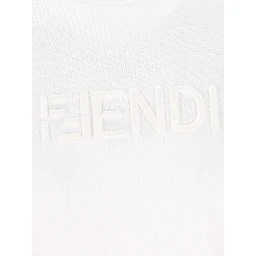 تيشيرتات وبولو من فندي باللون الأبيض