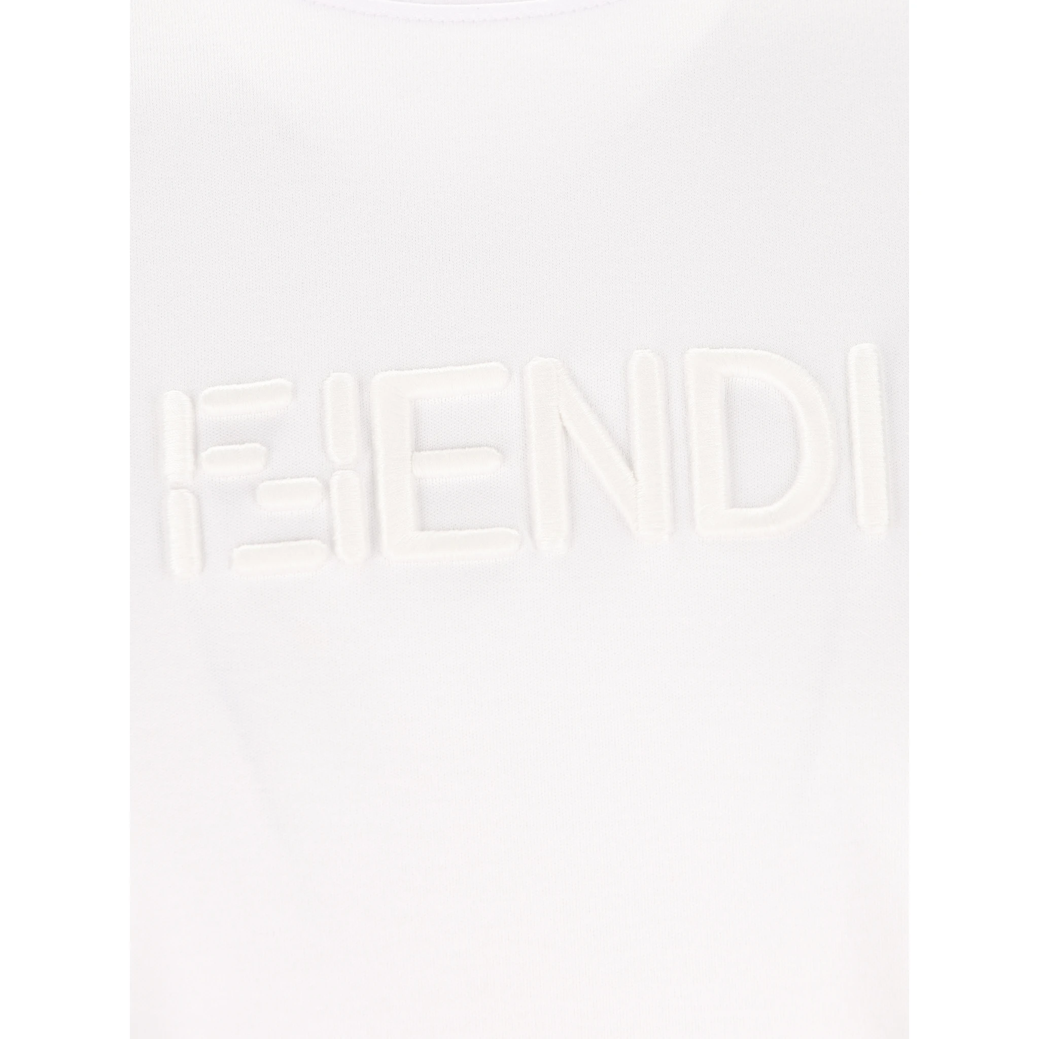 تيشيرتات وبولو من فندي باللون الأبيض