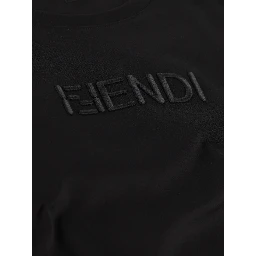 تيشيرتات وبولو من فندي باللون الأسود