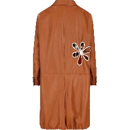 معطف فندي بني