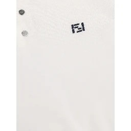 تيشيرتات وبولو من فندي باللون الأبيض