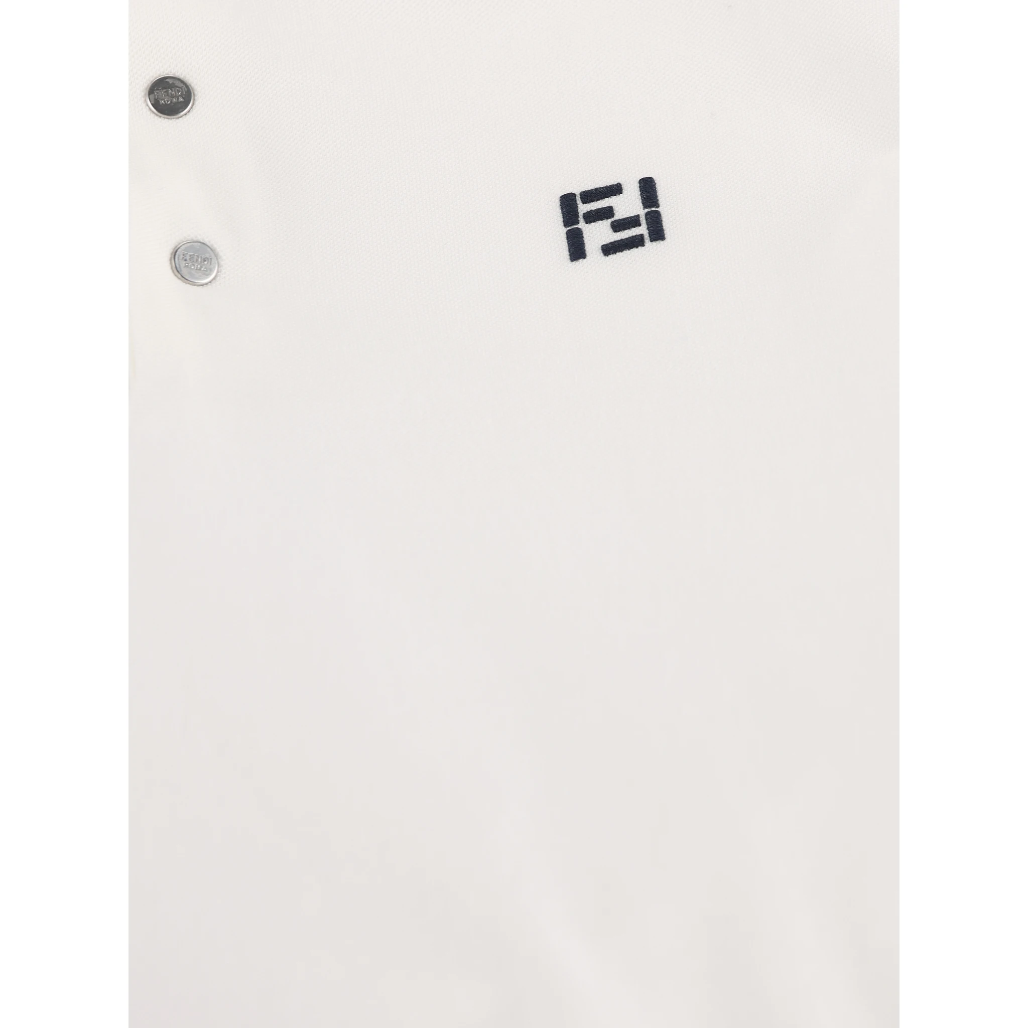 تيشيرتات وبولو من فندي باللون الأبيض