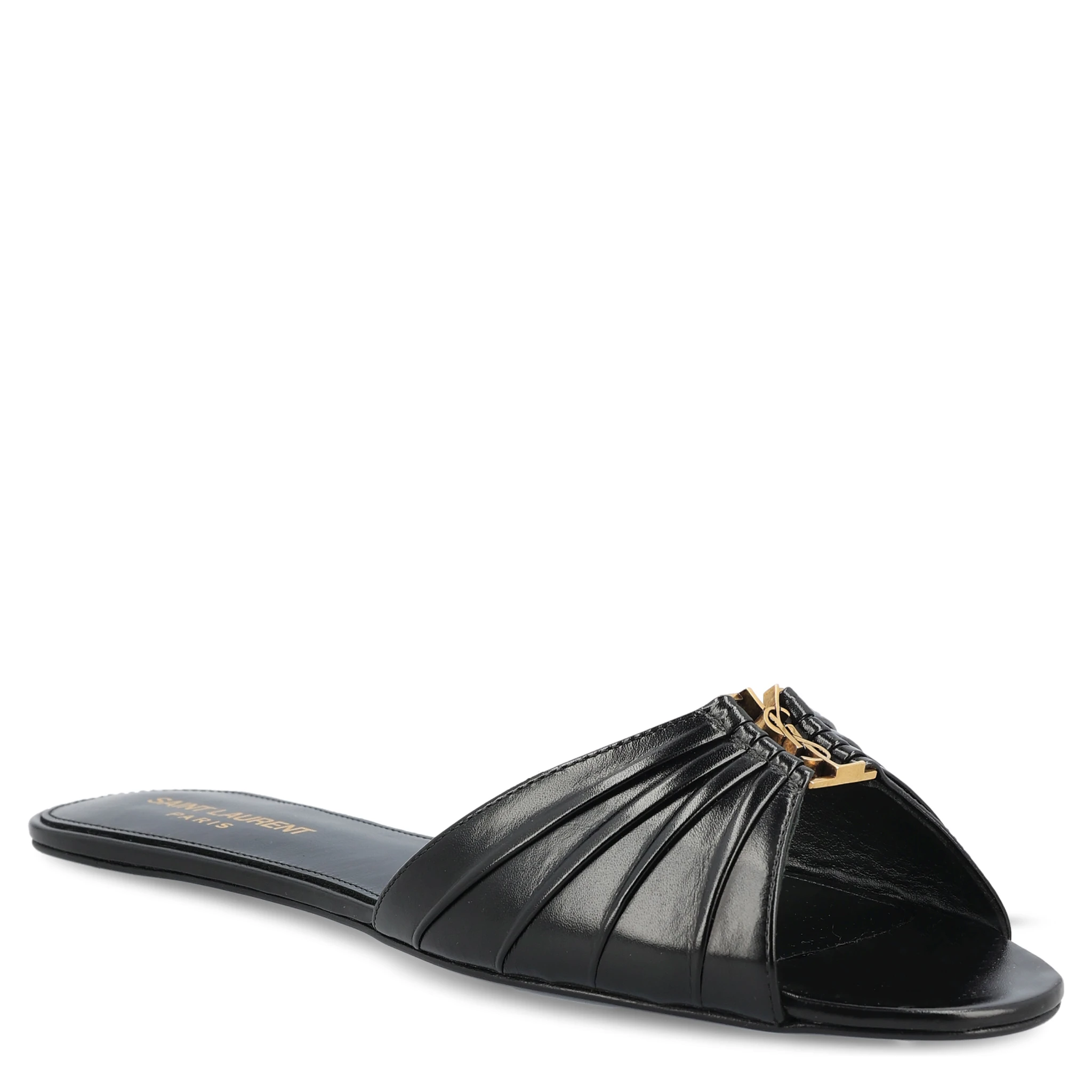 صندل سان لوران أسود