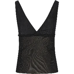 بلوزة سوداء من سان لوران