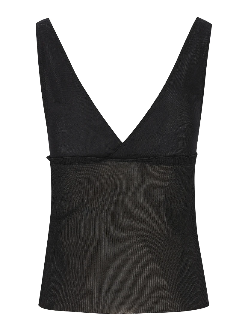 بلوزة سوداء من سان لوران