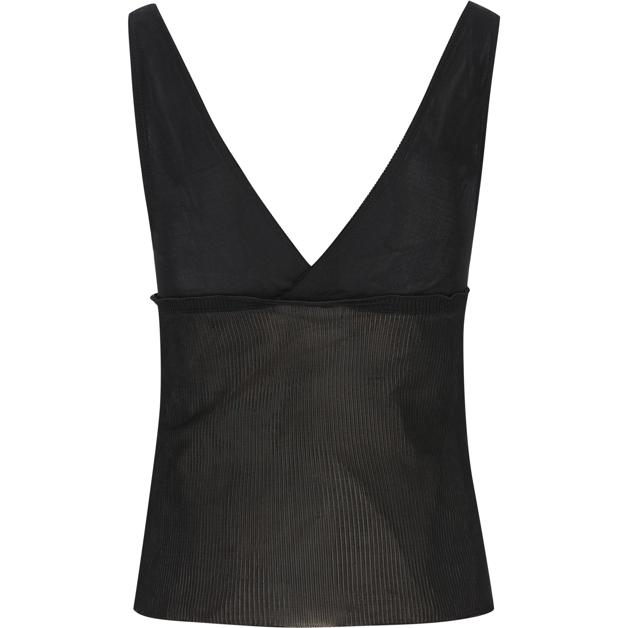 بلوزة سوداء من سان لوران