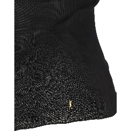 بلوزة سوداء من سان لوران