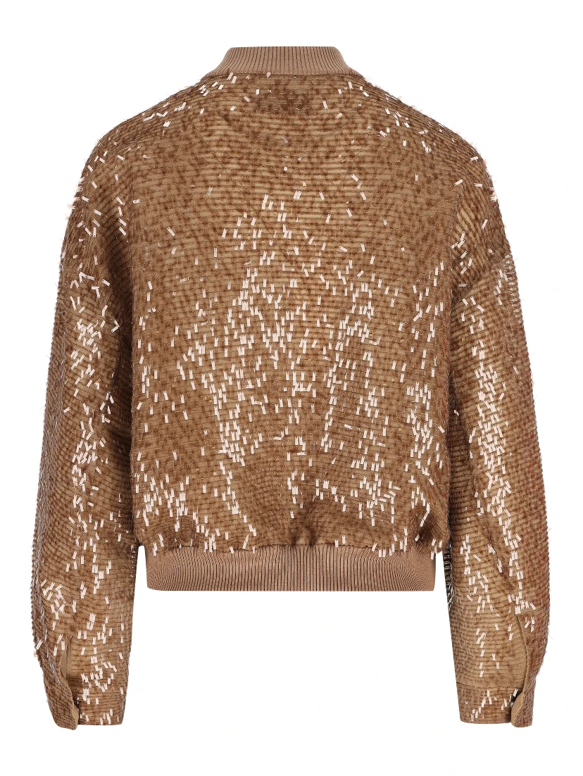 جاكيتات برونيلو كوتشينيلي بنية اللون