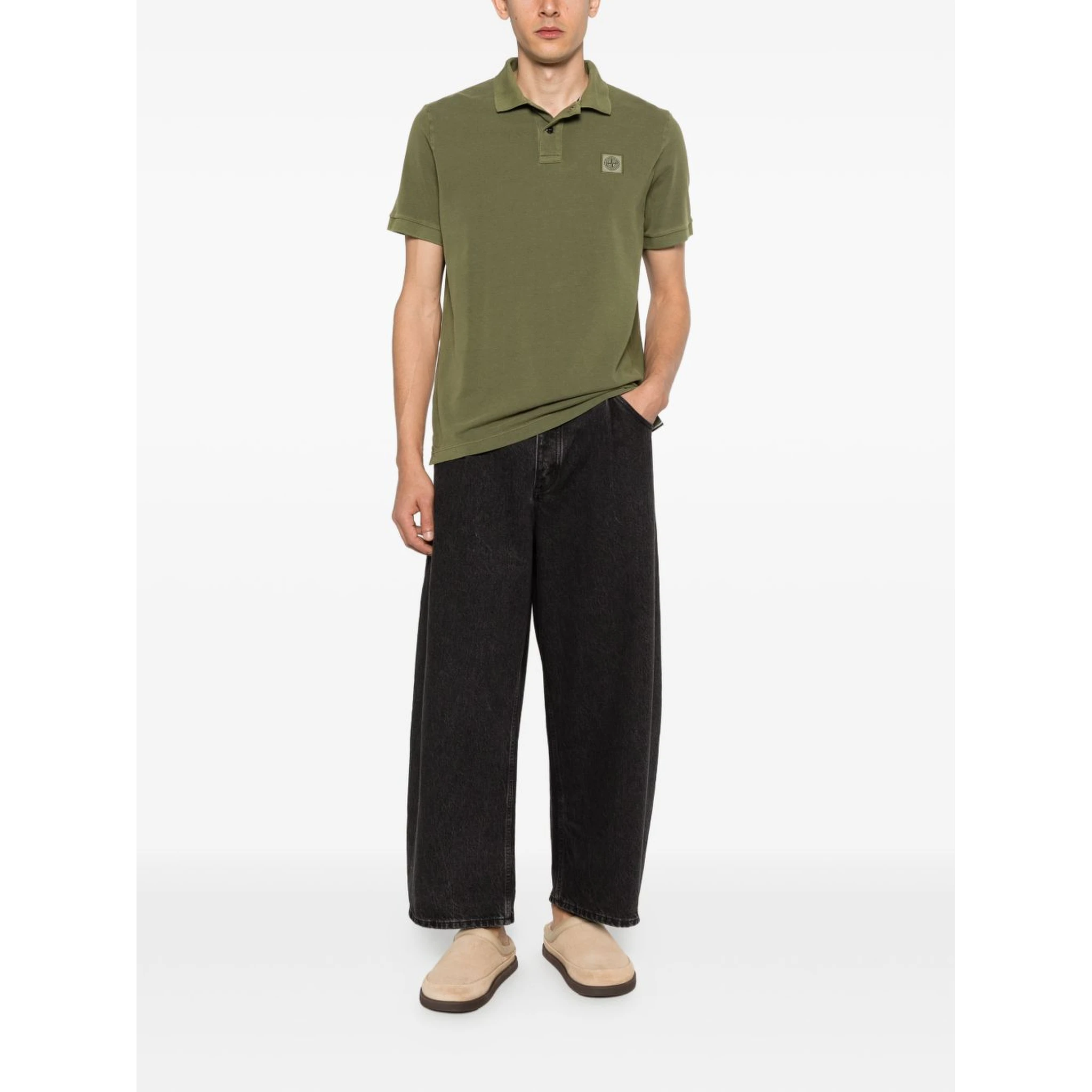 Stone Island T-shirts and Polos Green