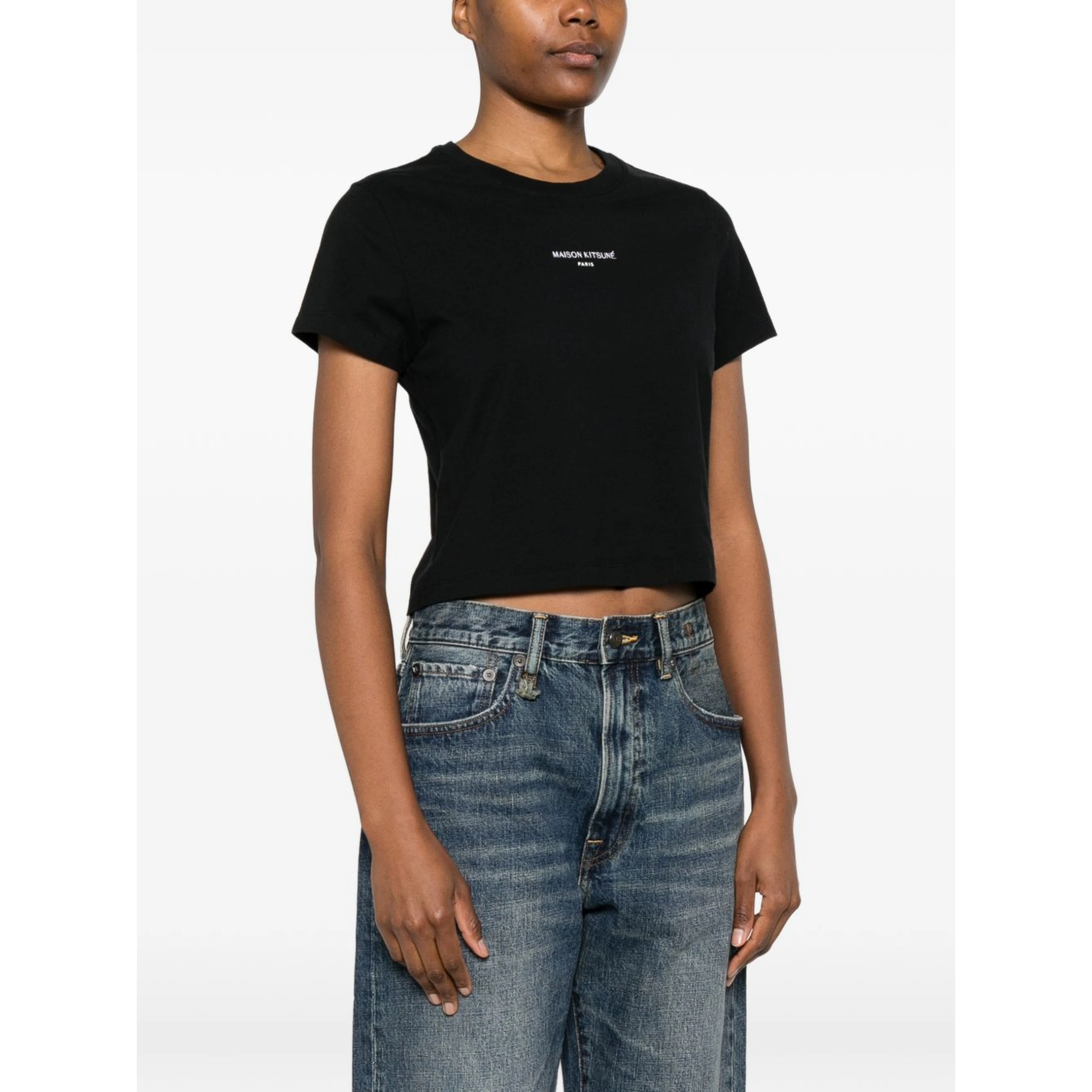 MAISON KITSUNE' T-shirts and Polos Black