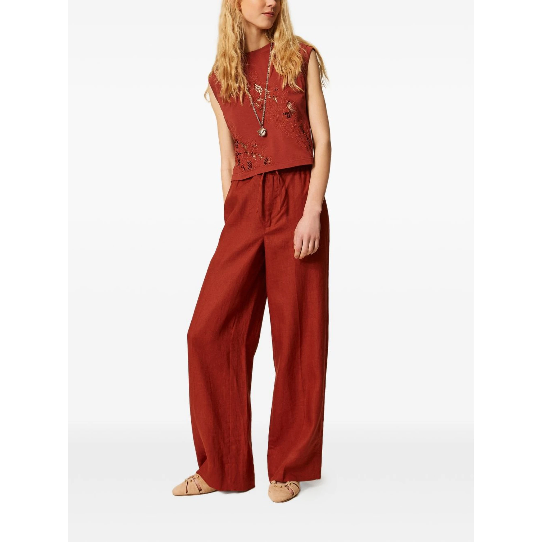 Twin-set T-shirts and Polos Brown