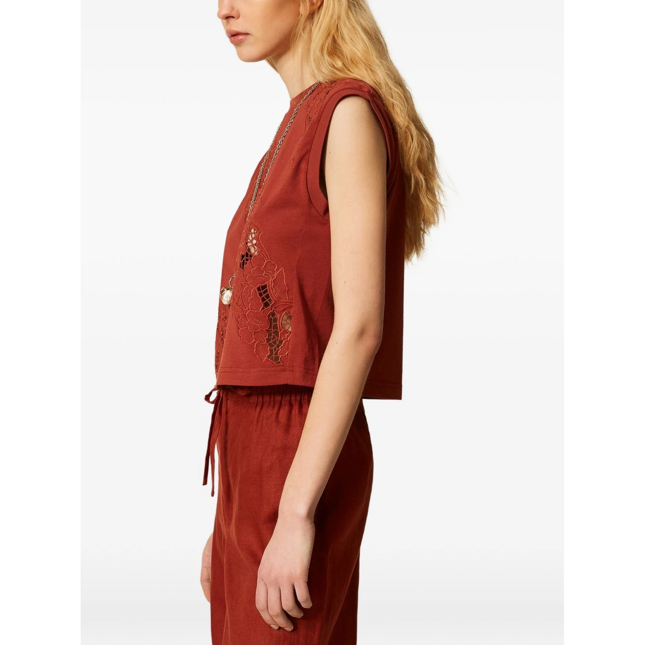 Twin-set T-shirts and Polos Brown