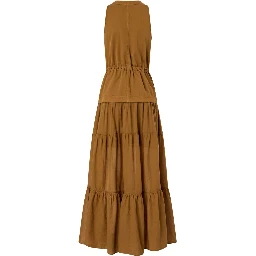 فساتين بينكو بنية اللون