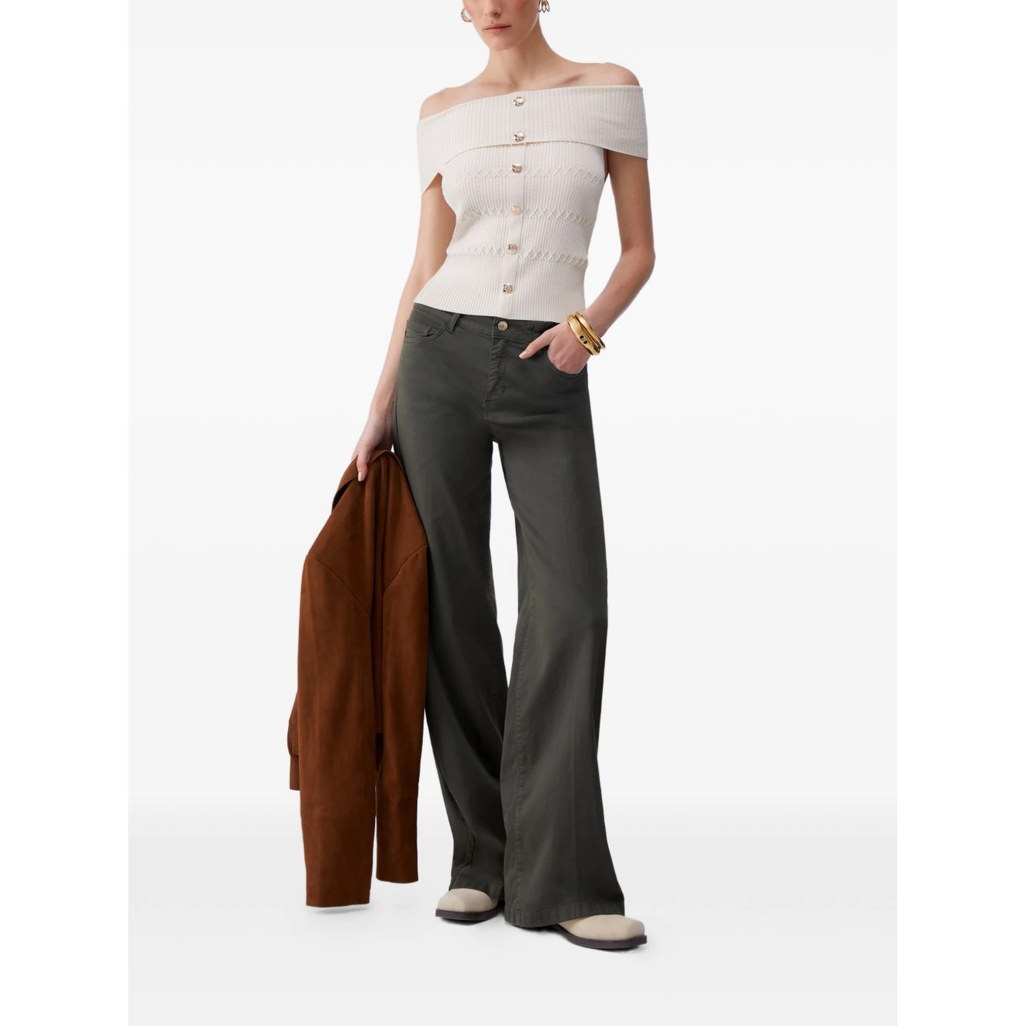 Liu Jo Sweaters Beige