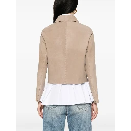 THE JACK AND JACKIE LEATHERS Jackets Beige