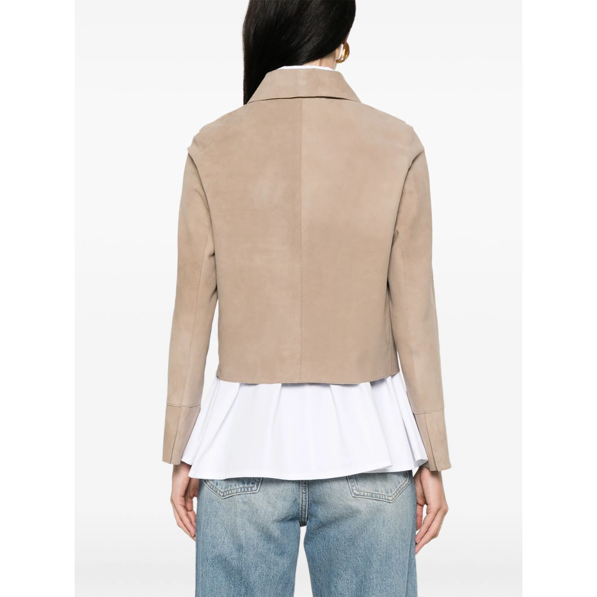 THE JACK AND JACKIE LEATHERS Jackets Beige