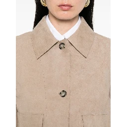 THE JACK AND JACKIE LEATHERS Jackets Beige