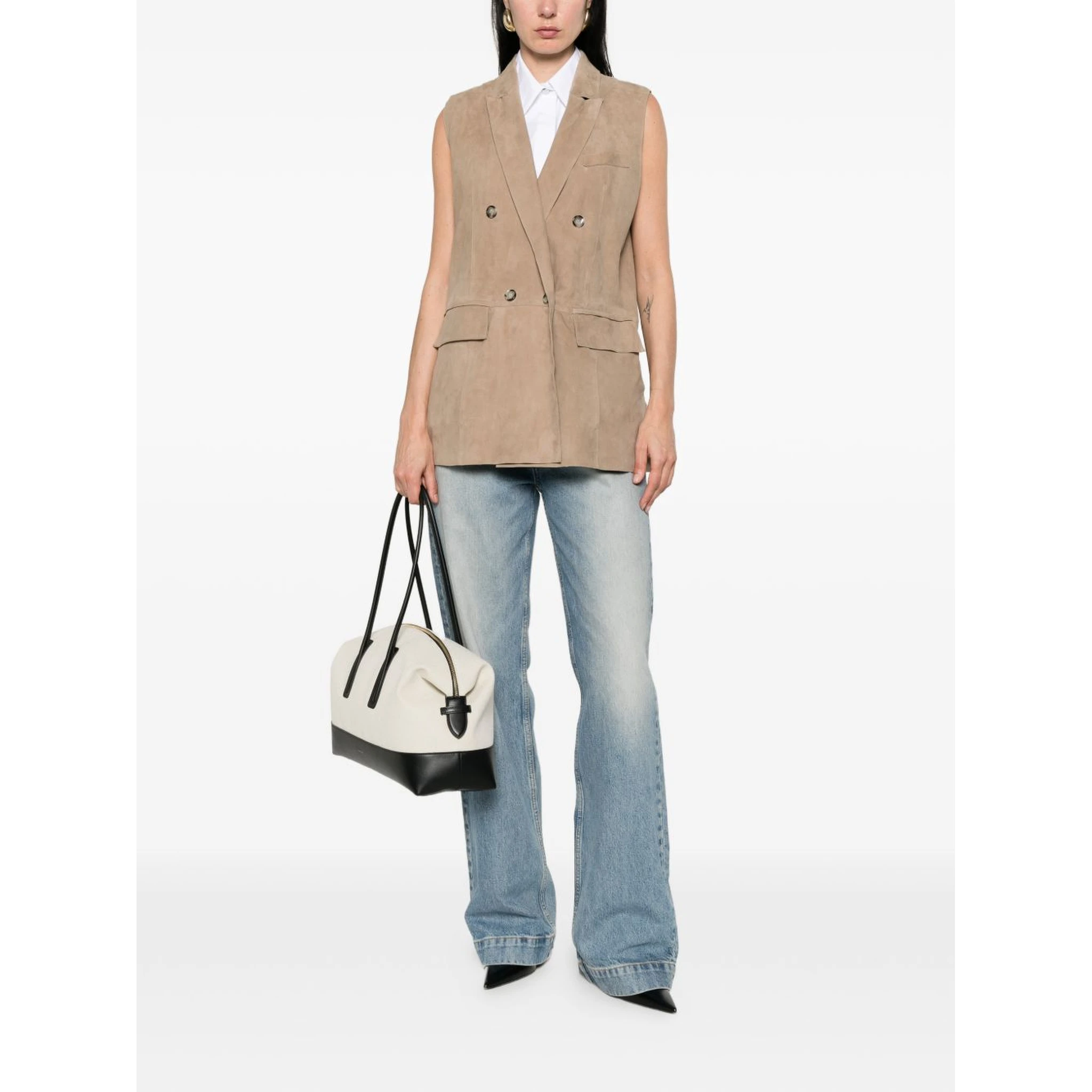 THE JACK AND JACKIE LEATHERS Jackets Beige