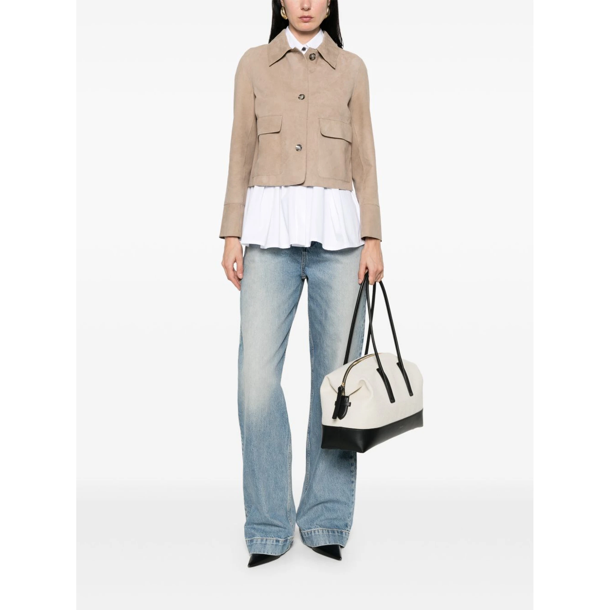 THE JACK AND JACKIE LEATHERS Jackets Beige