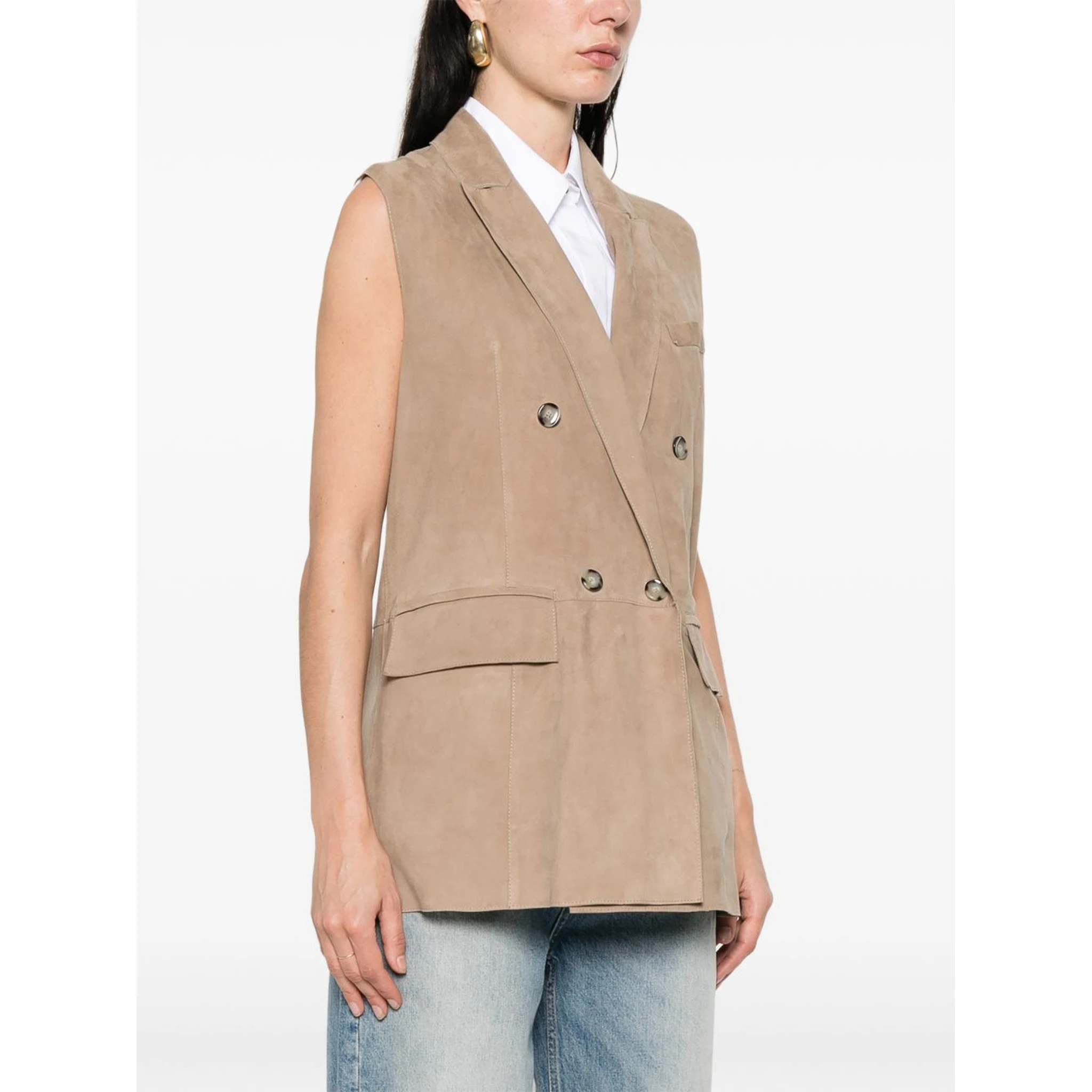 THE JACK AND JACKIE LEATHERS Jackets Beige