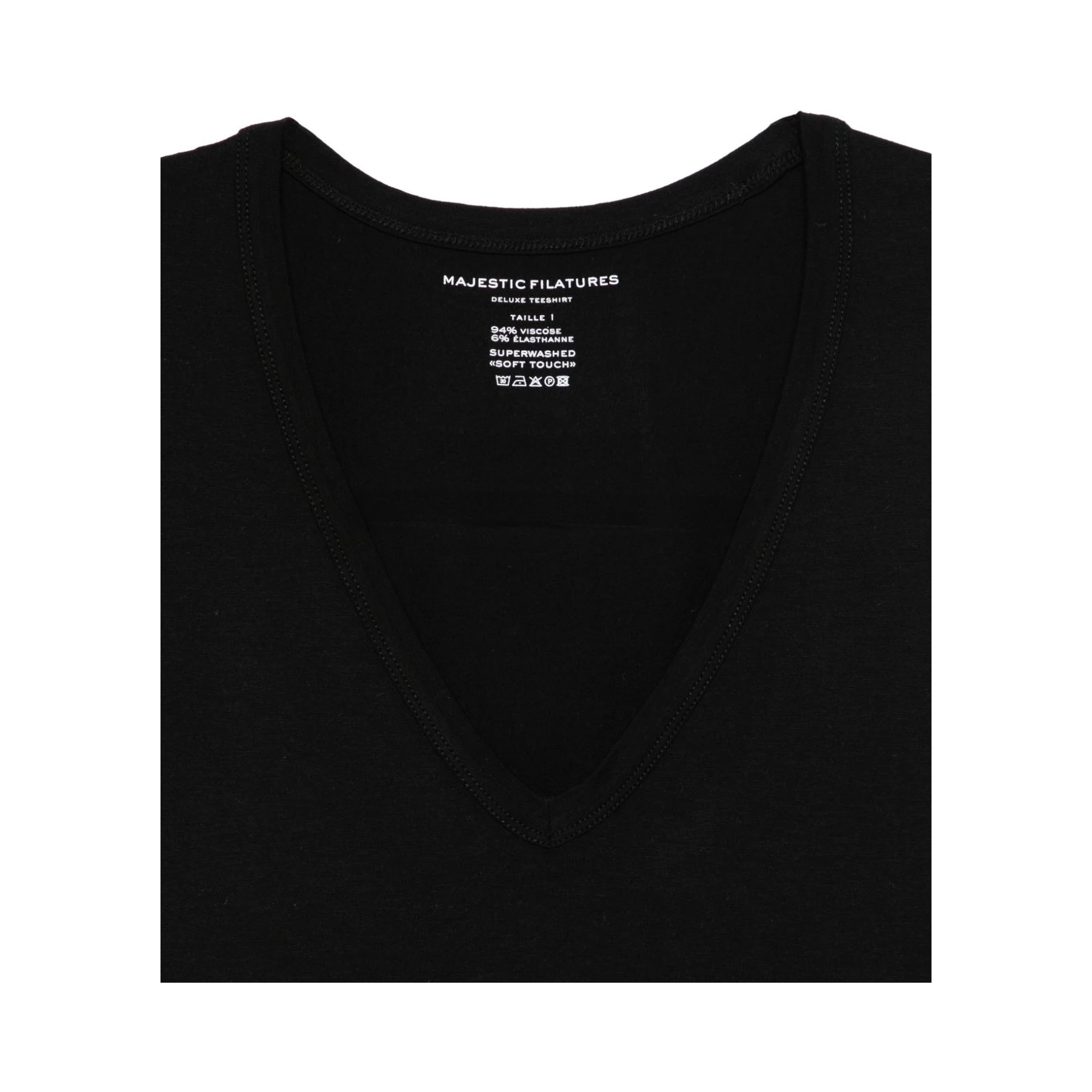 Majestic Filatures T-shirts and Polos Black
