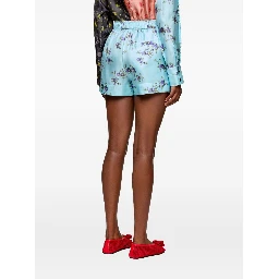 GANNI Shorts Clear Blue