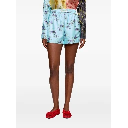 GANNI Shorts Clear Blue