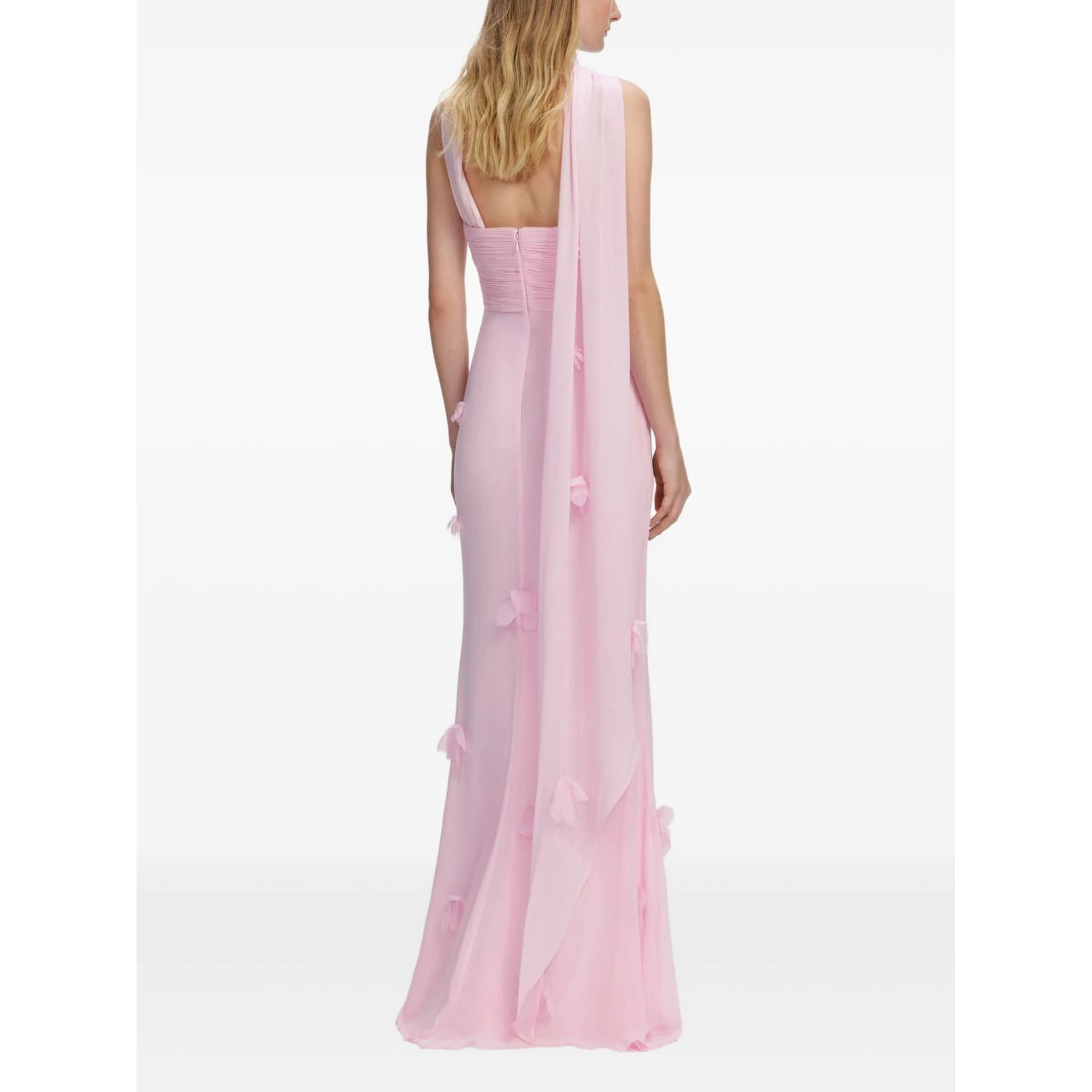 فستان سيلف بورتريه وردي