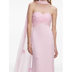 فستان سيلف بورتريه وردي