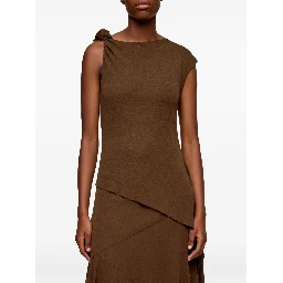 فساتين غاني بنية اللون