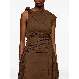 فساتين غاني بنية اللون