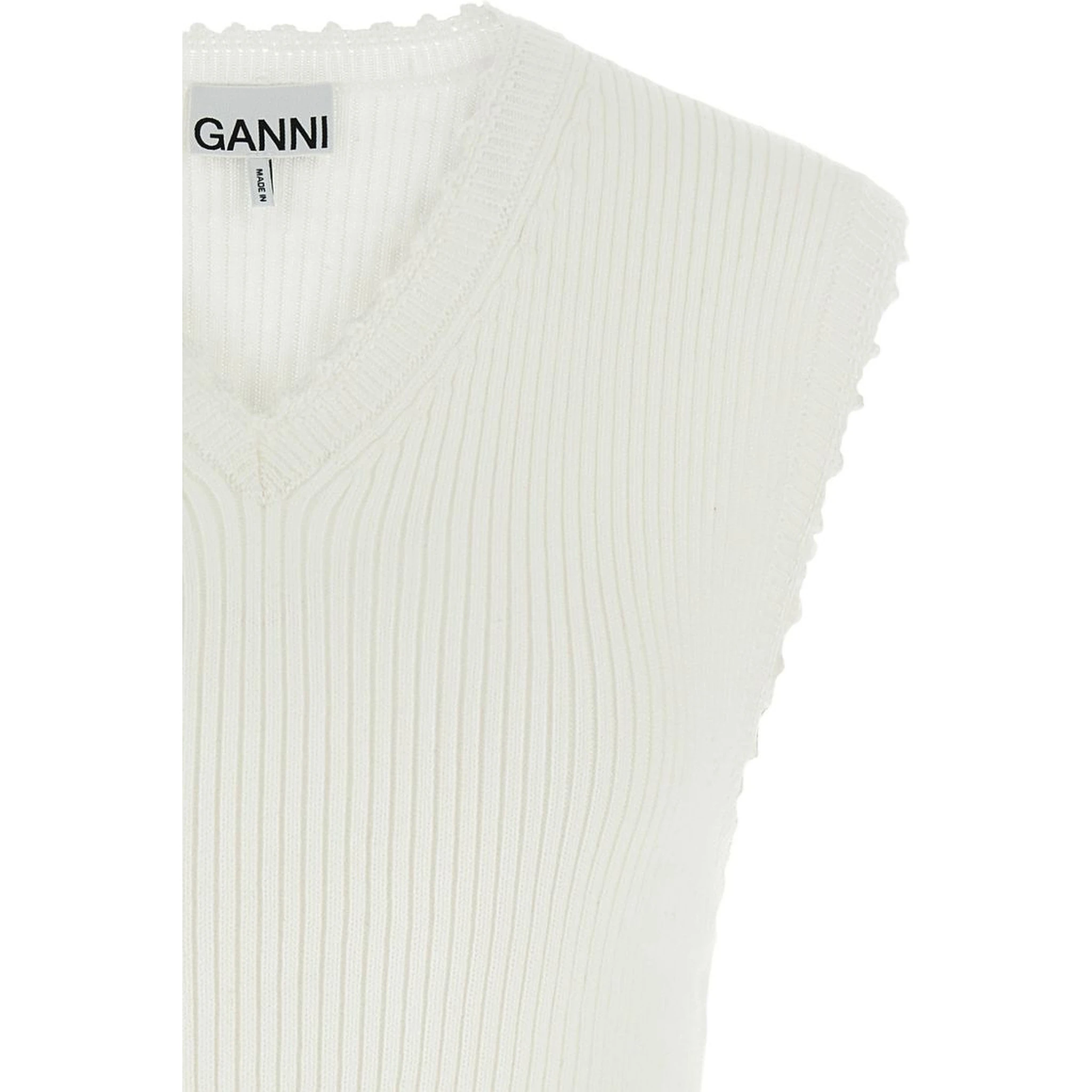 GANNI Top Ivory
