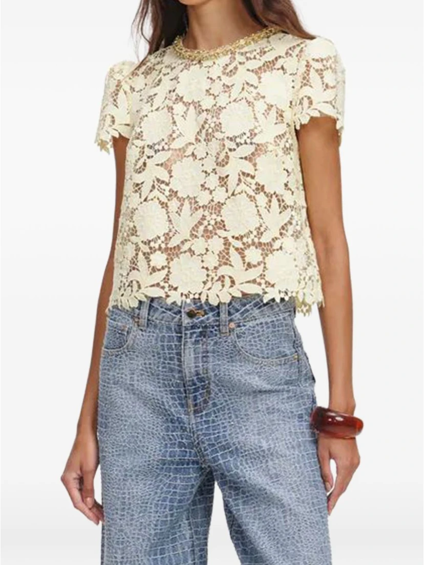 SELF PORTRAIT Top Yellow