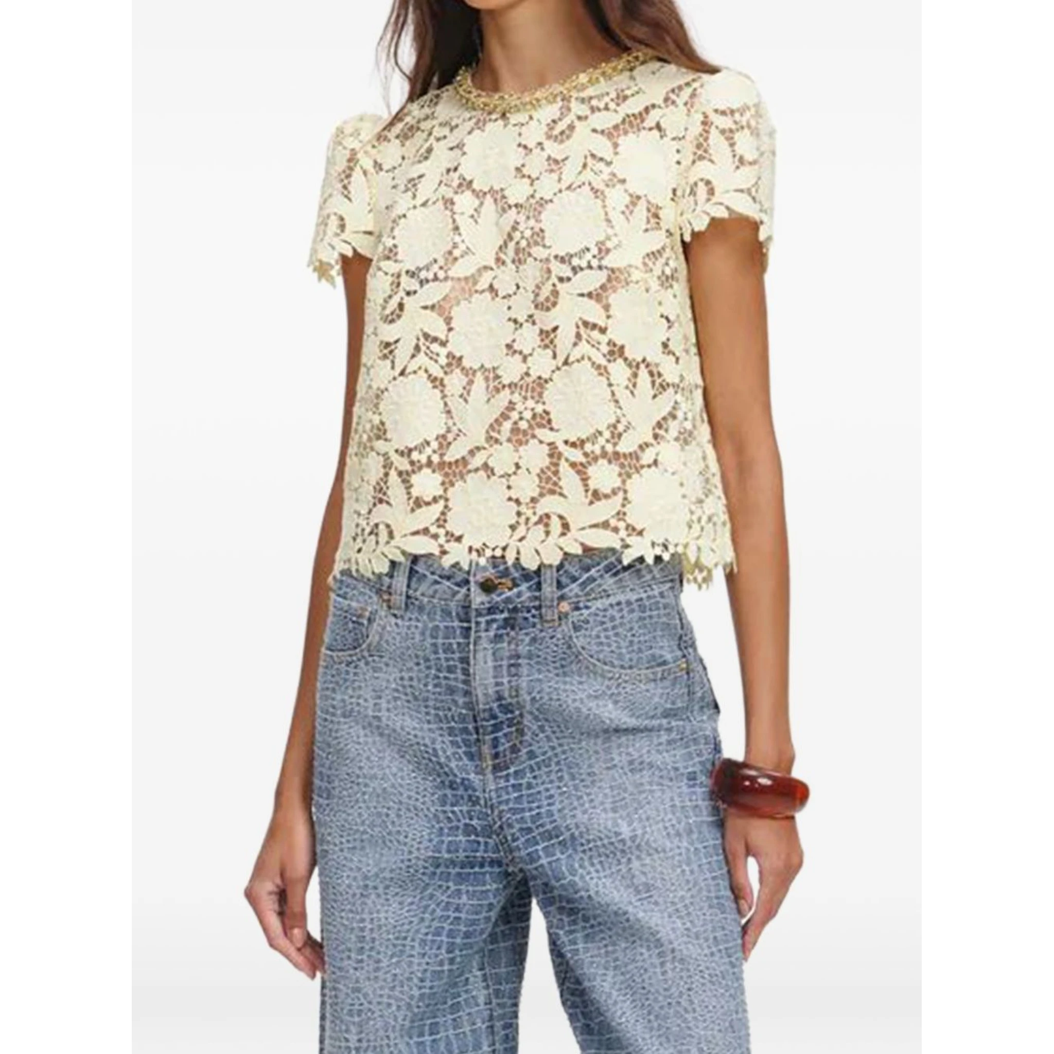 SELF PORTRAIT Top Yellow