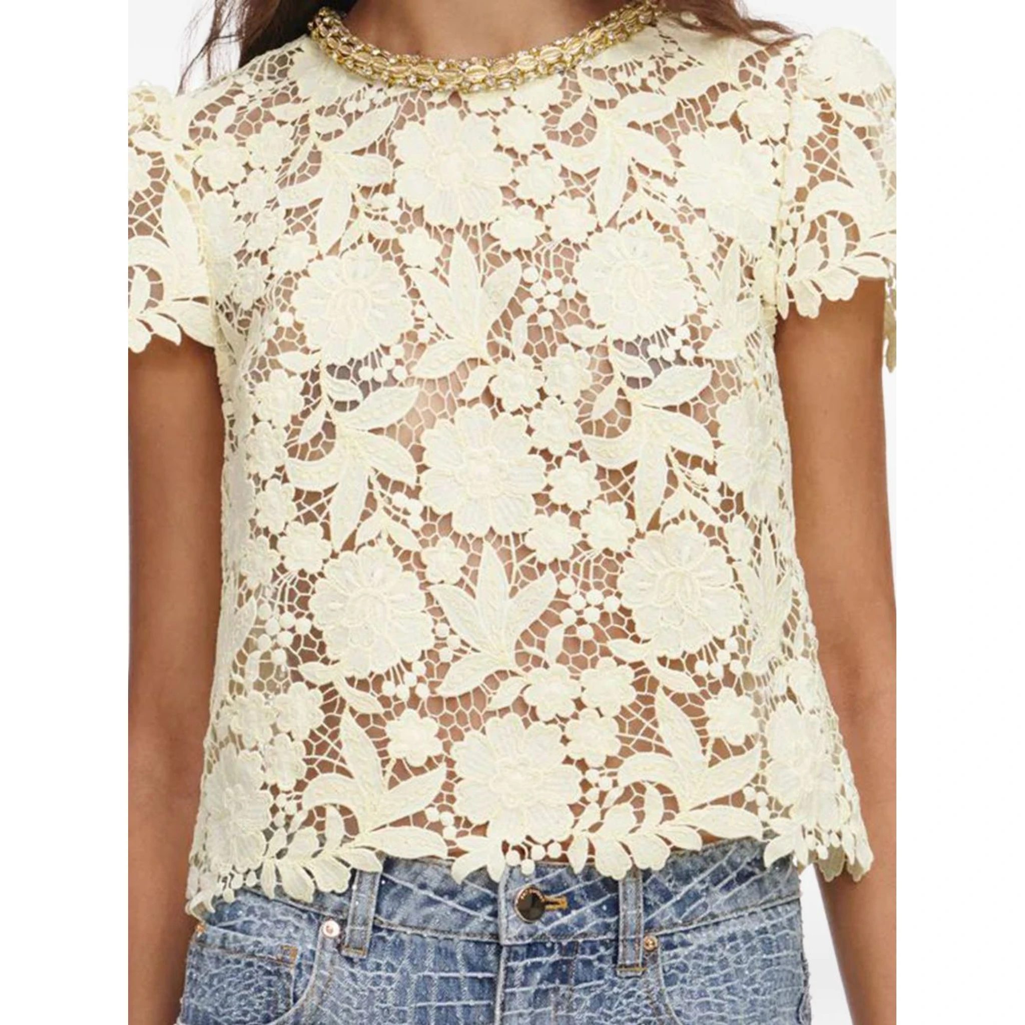 SELF PORTRAIT Top Yellow