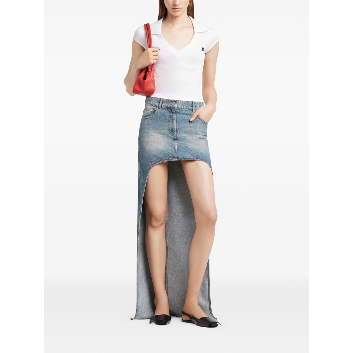 Courreges T-shirts and Polos White
