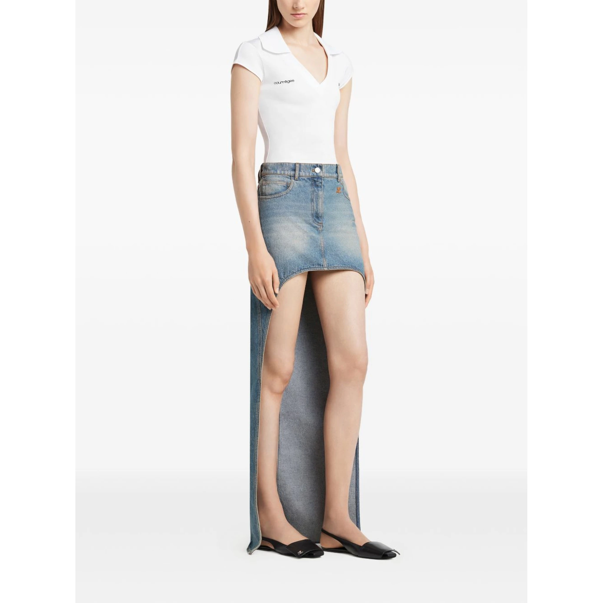 Courreges T-shirts and Polos White