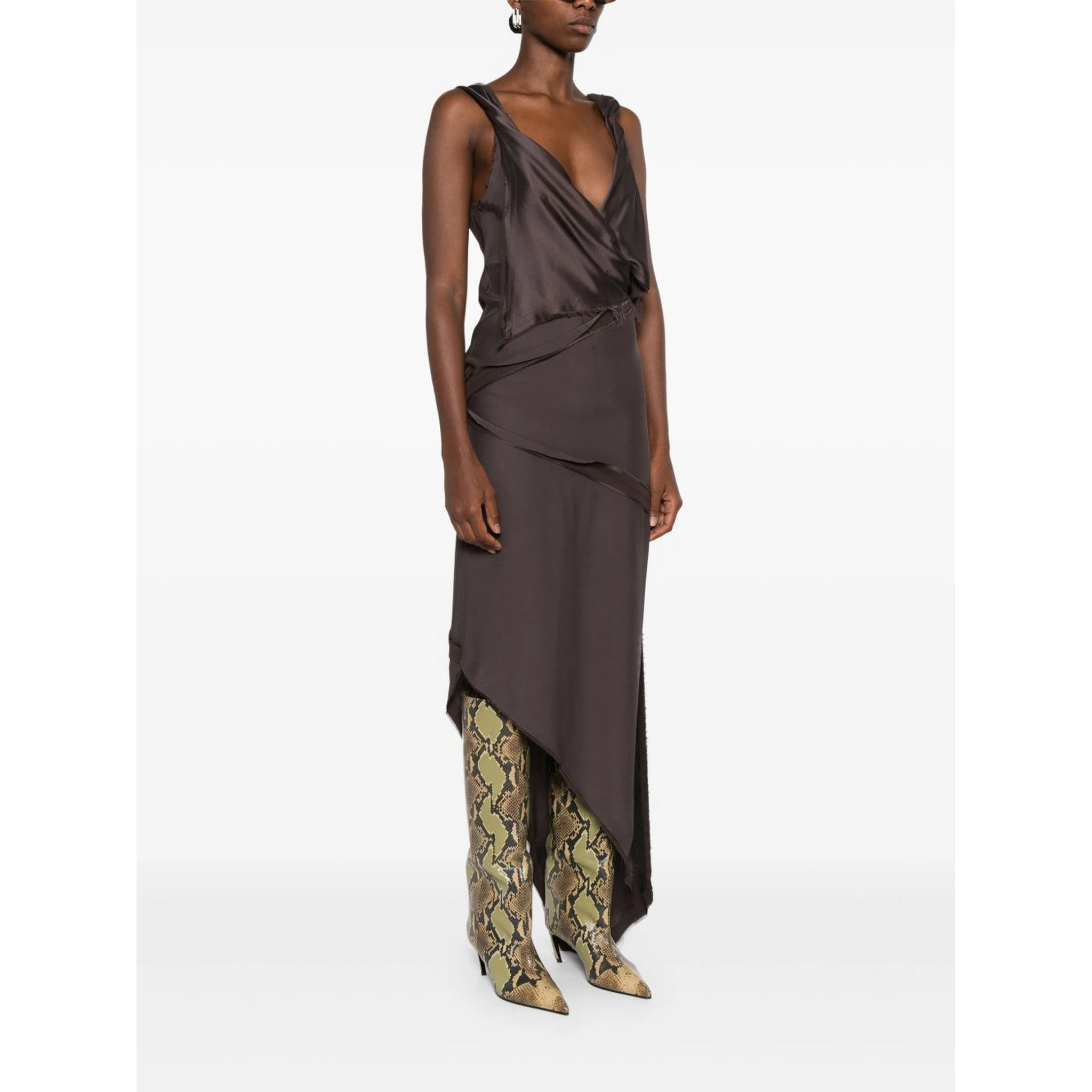 The Attico Dresses Brown