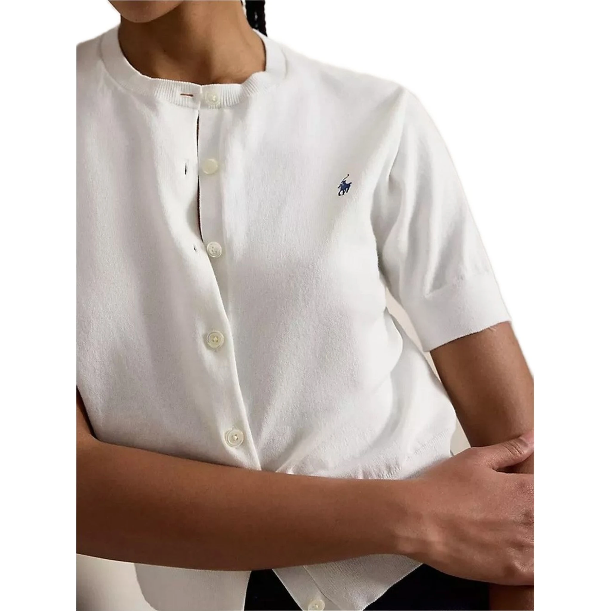 كنزات بولو رالف لورين بيضاء