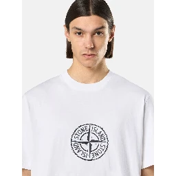Stone Island T-shirts and Polos White