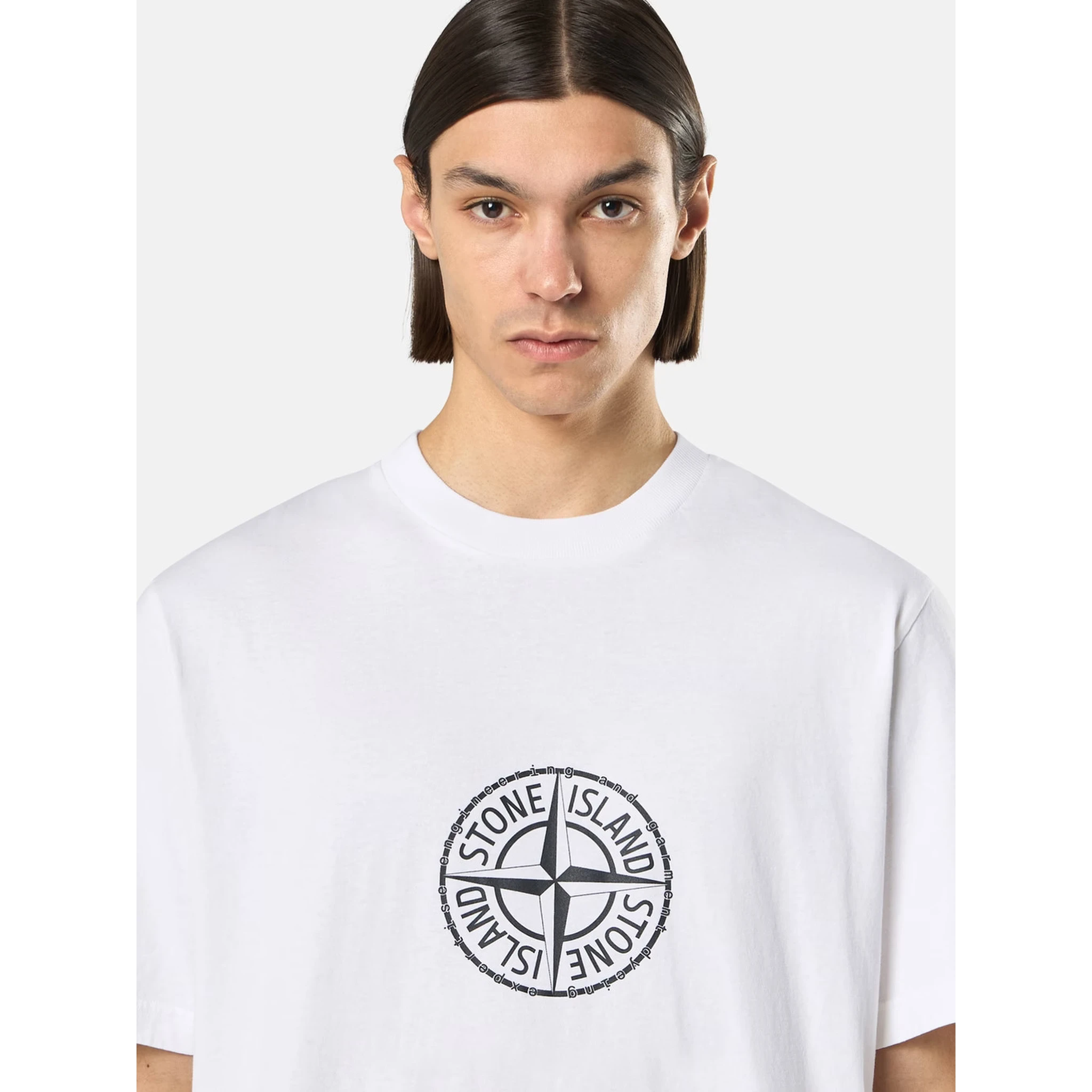 Stone Island T-shirts and Polos White
