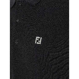 تيشيرتات وبولو من فندي باللون الأسود