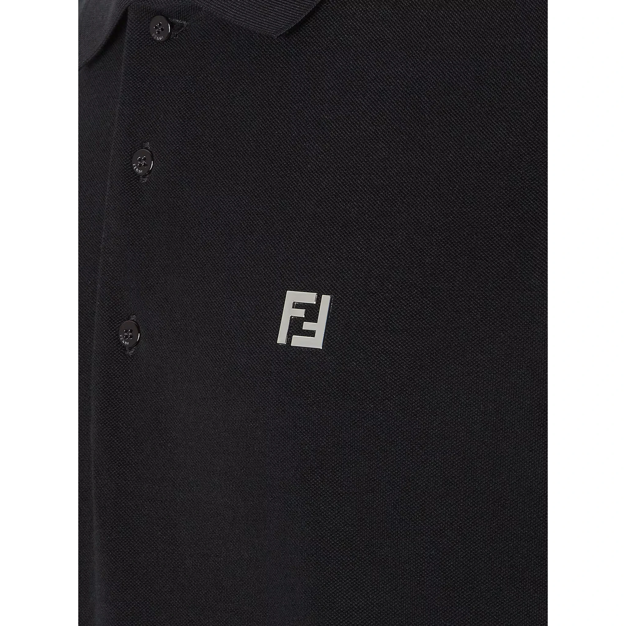 تيشيرتات وبولو من فندي باللون الأسود
