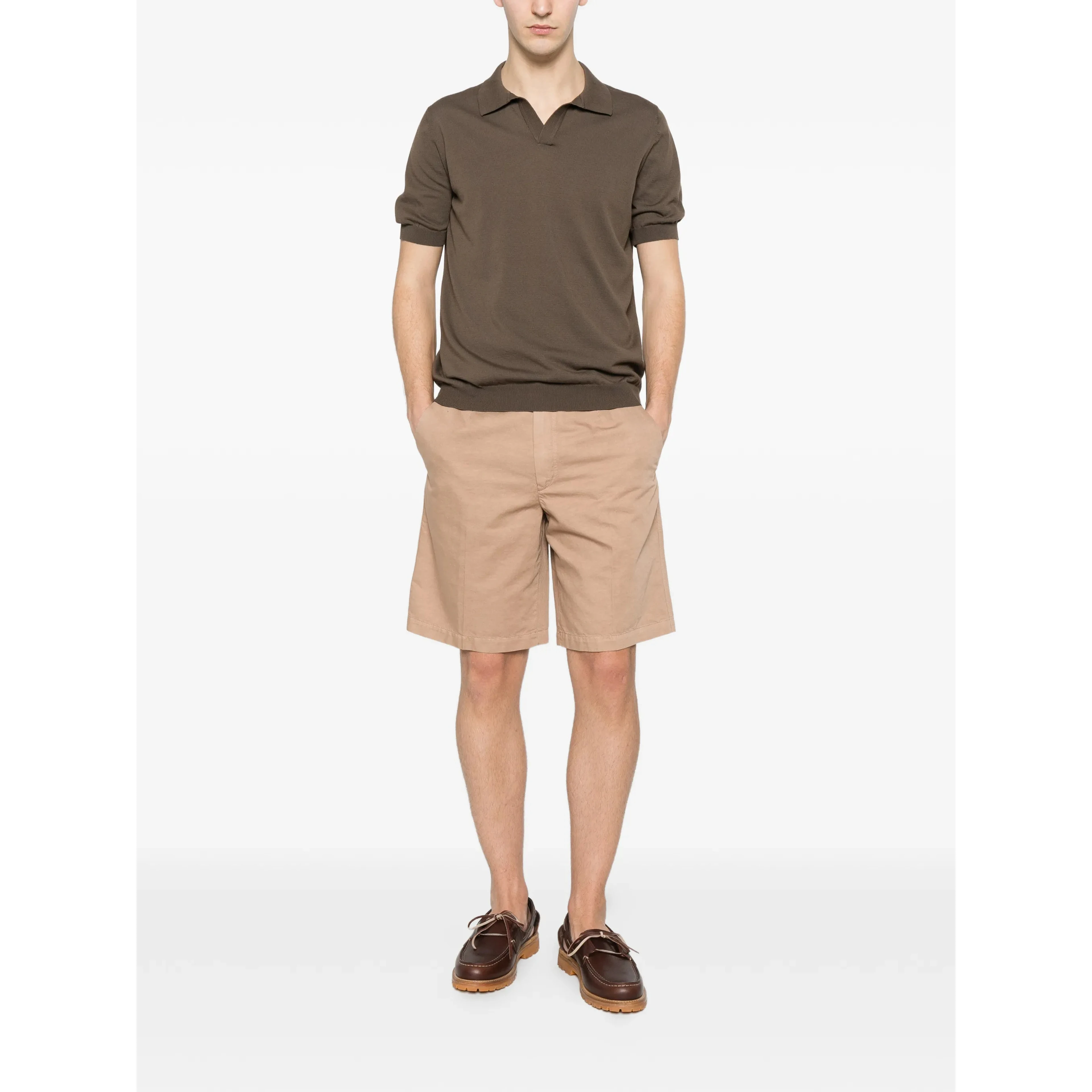 ZEGNA Shorts Brown