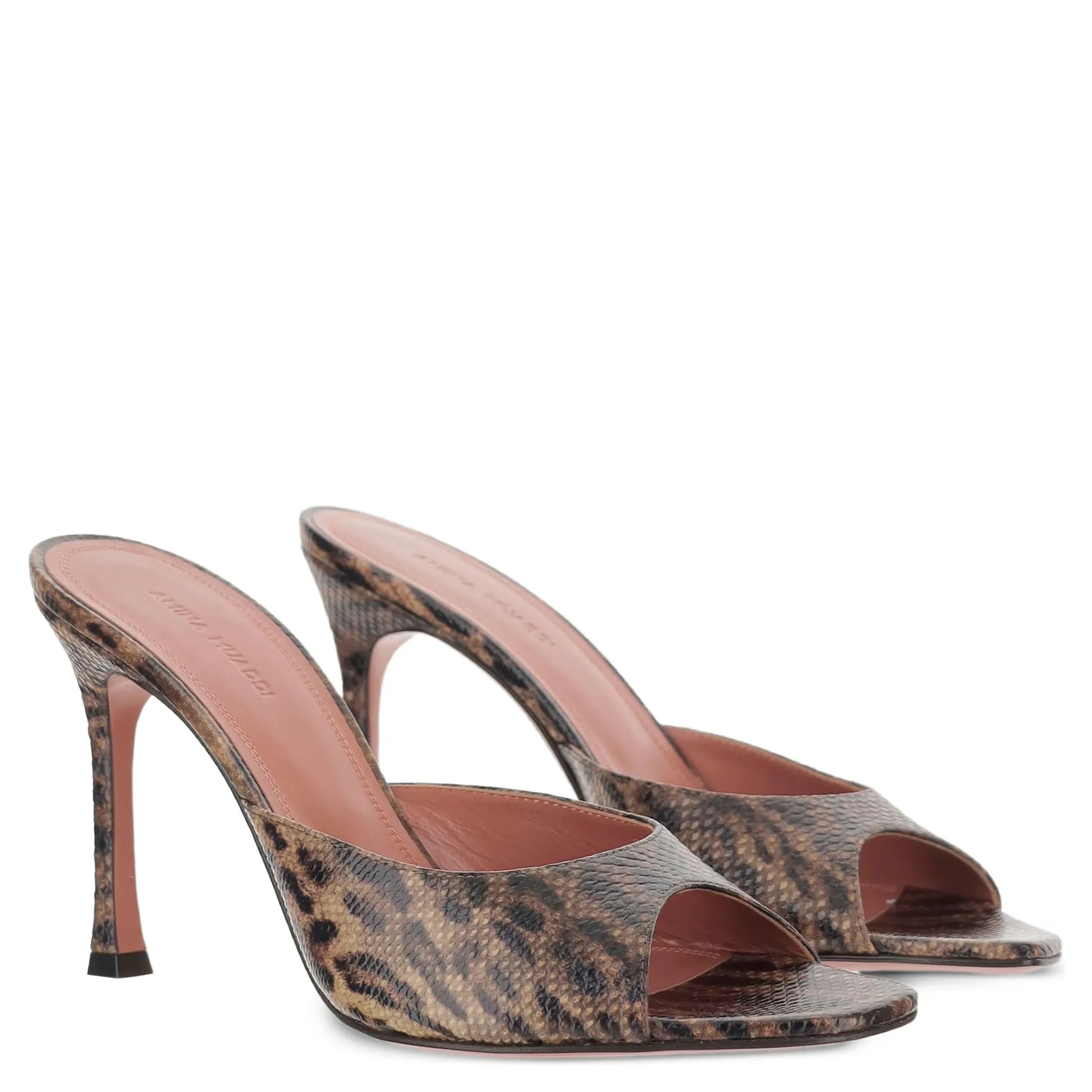 Amina Muaddi Sandals Brown