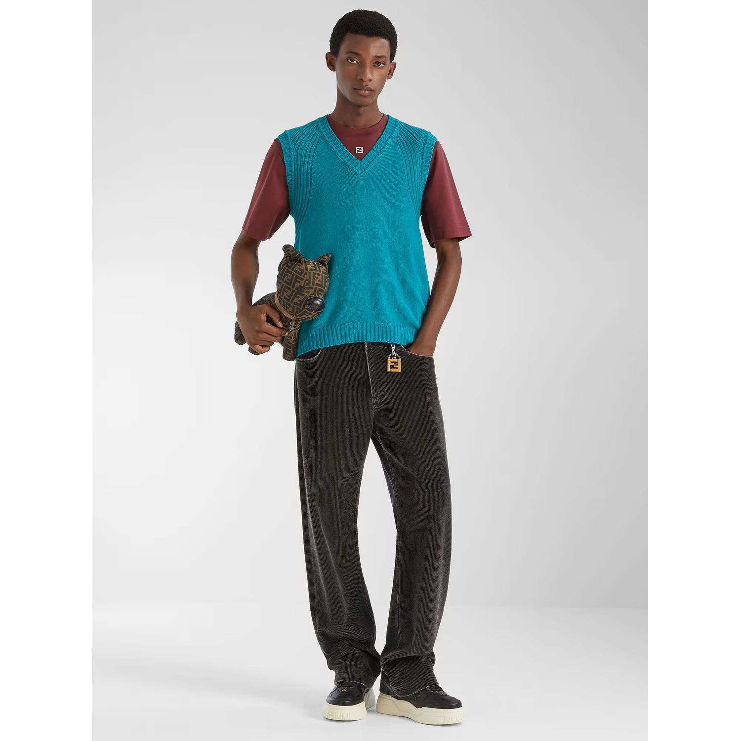 Fendi T-shirts and Polos Red