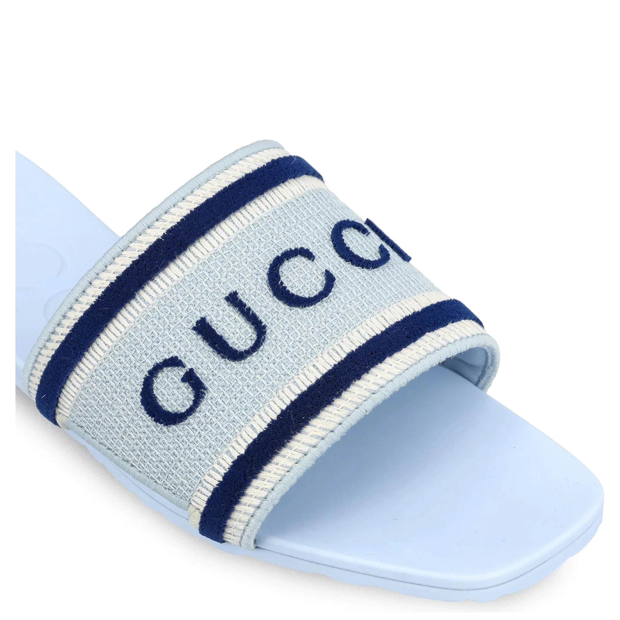 Gucci Sandals Clear Blue