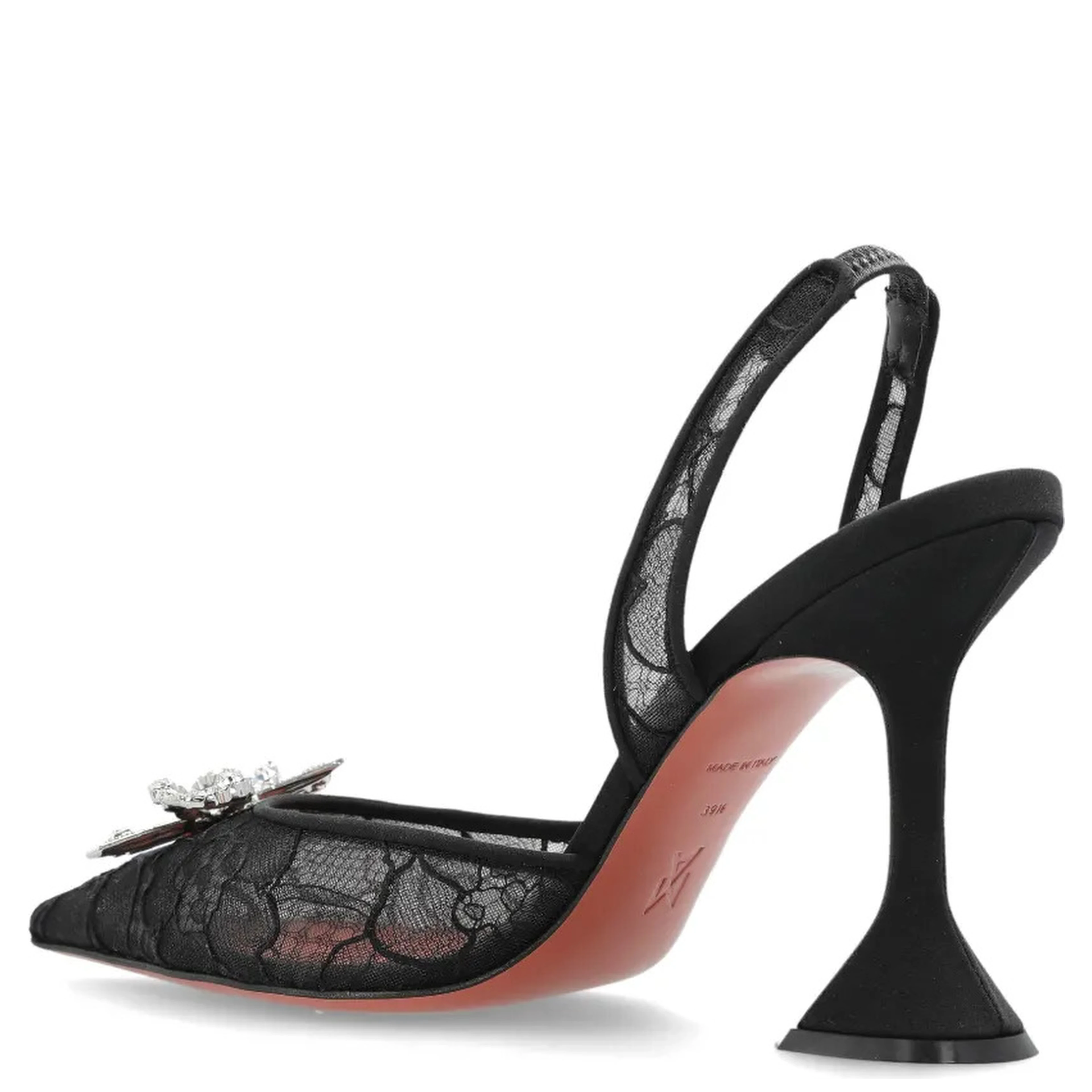 Amina Muaddi With Heel Black